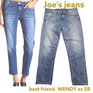 Joe's Jeans Women's best friend wendy wash relaxed Straight Leg ankle crop 28